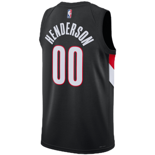 Scoot Henderson 00 Portland Trail Blazers Black Icon Jersey - Elite Zone Sports