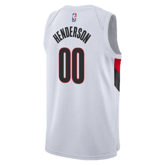 Scoot Henderson 00 Portland Trail Blazers White Association Jersey - Elite Zone Sports