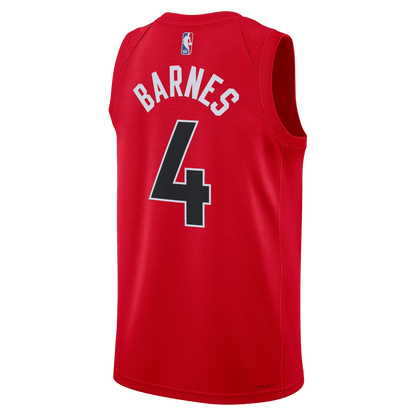 Scottie Barnes 4 Toronto Raptors Red Icon Jersey - Elite Zone Sports