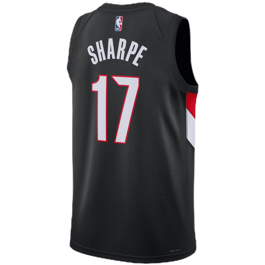 Shaedon Sharpe 17 Portland Trail Blazers Black Icon Jersey - Elite Zone Sports