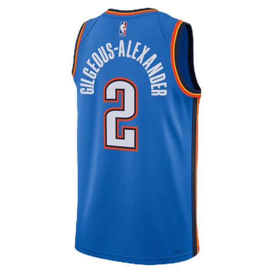 Shai Gilgeous - Alexander 2 Oklahoma City Thunder Blue Icon Jersey - Elite Zone Sports