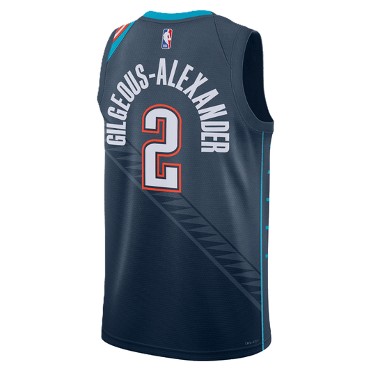 Shai Gilgeous - Alexander 2 Oklahoma City Thunder Navy 2025/26 City Edition Jersey - Elite Zone Sports