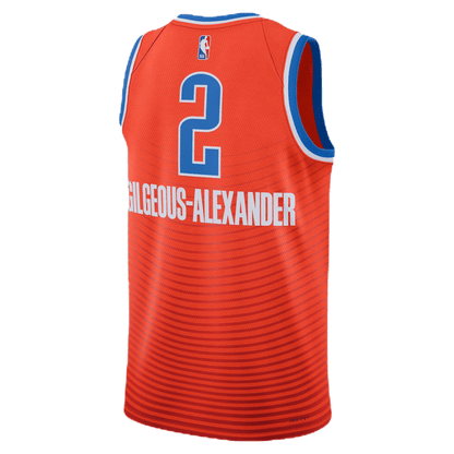 Shai Gilgeous - Alexander 2 Oklahoma City Thunder Orange Statement Jersey - Elite Zone Sports