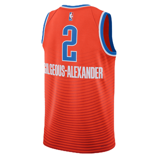 Shai Gilgeous - Alexander 2 Oklahoma City Thunder Orange Statement Jersey - Elite Zone Sports