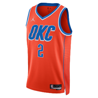 Shai Gilgeous - Alexander 2 Oklahoma City Thunder Orange Statement Jersey - Elite Zone Sports