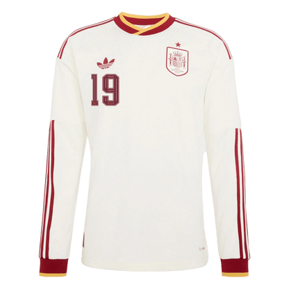 Spain 2026 Away Long Sleeve Jersey Lamine Yamal 19 - Elite Zone Sports