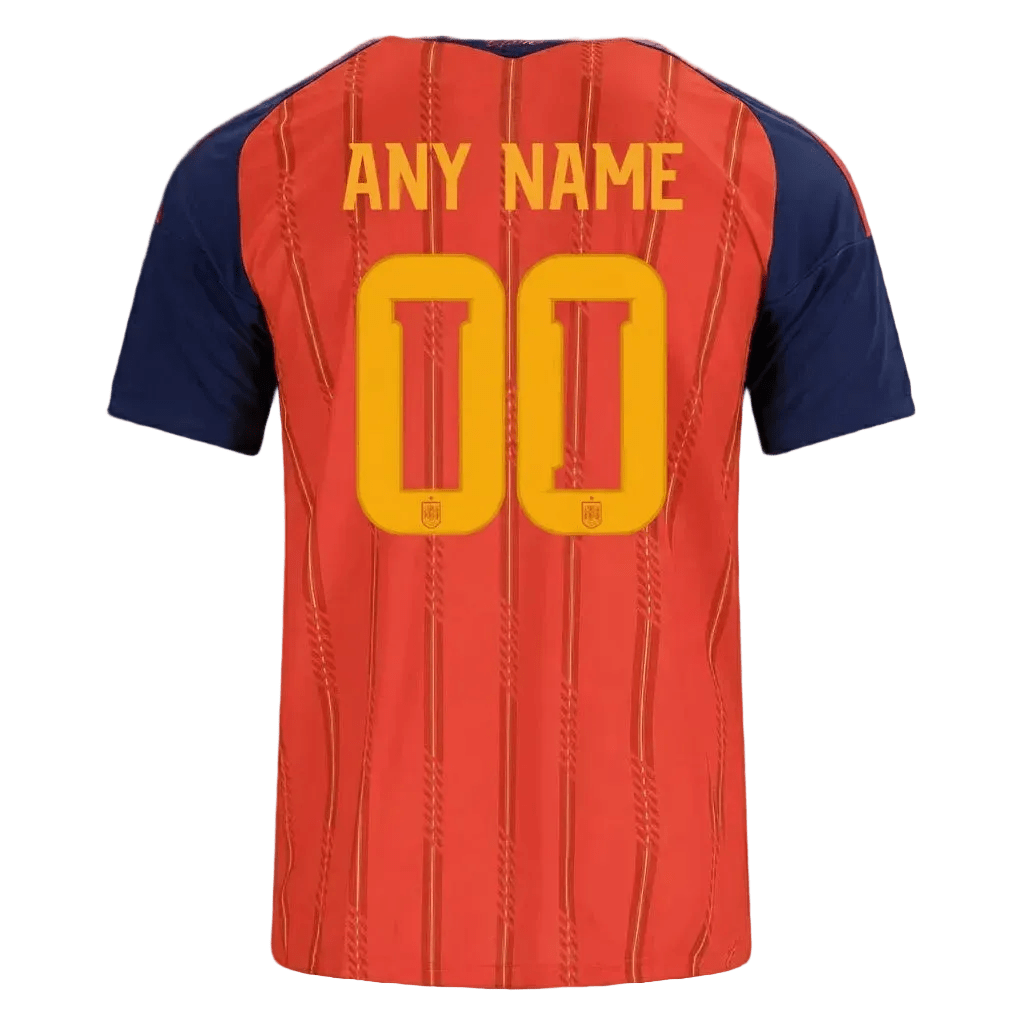 Spain 2026 Home Custom Jersey - Elite Zone Sports
