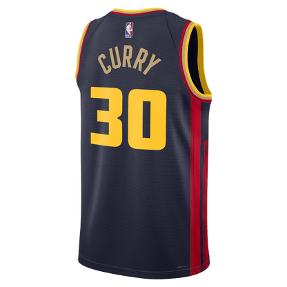 Stephen Curry 30 Golden State Warriors Navy City Edition Jersey - Elite Zone Sports