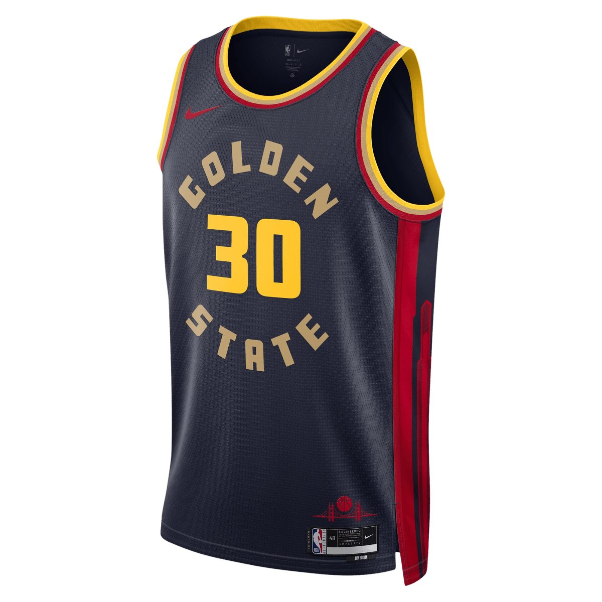 Stephen Curry 30 Golden State Warriors Navy City Edition Jersey - Elite Zone Sports