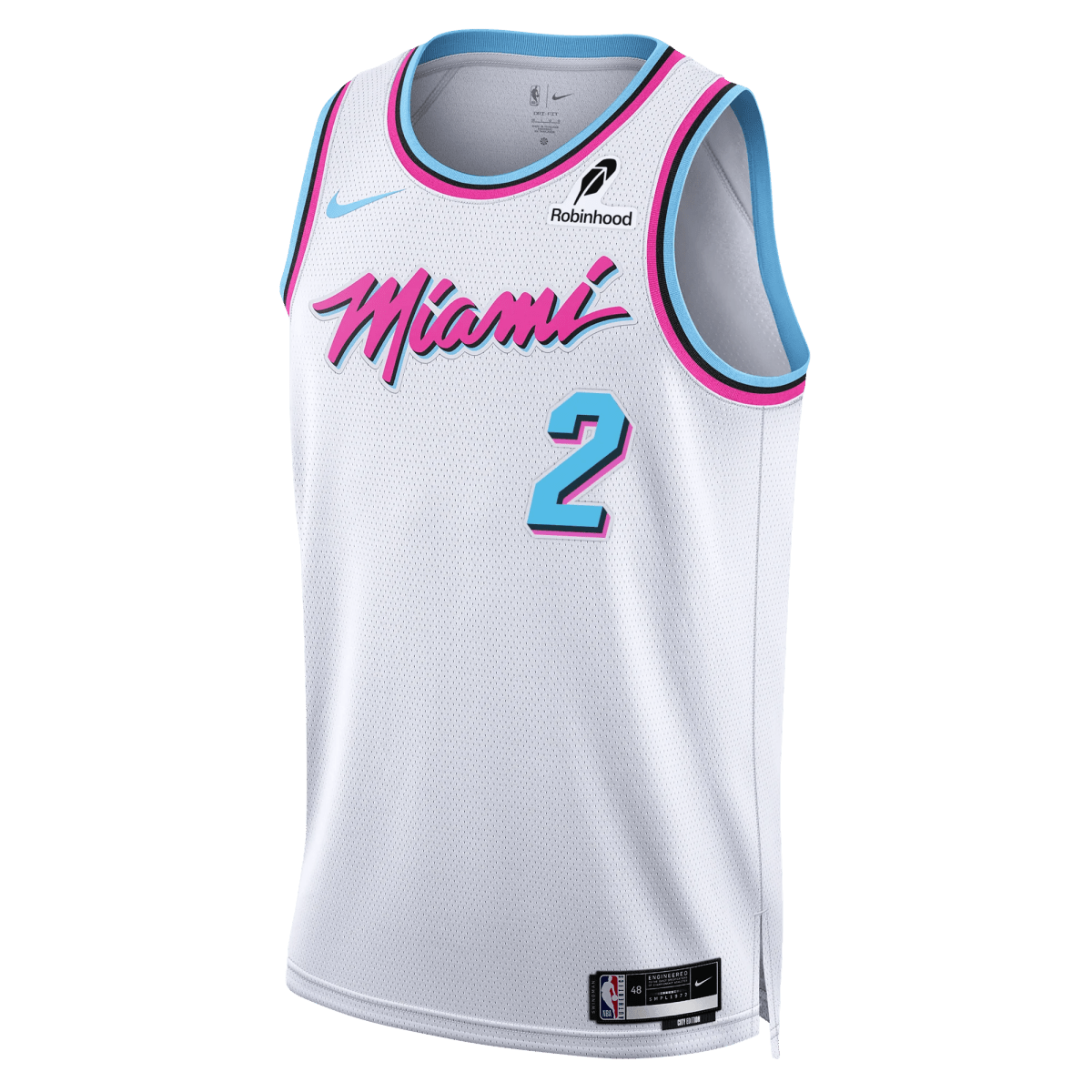 Terry Rozier 2 Miami Heat White City Edition Jersey - Elite Zone Sports