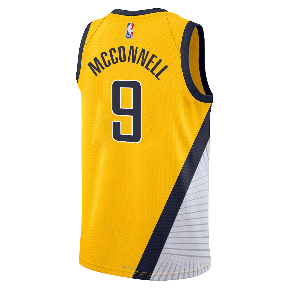 T.J. McConnell 9 Indiana Pacers Gold Statement Jersey - Elite Zone Sports