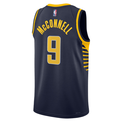 T.J. McConnell 9 Indiana Pacers Navy Icon Jersey - Elite Zone Sports