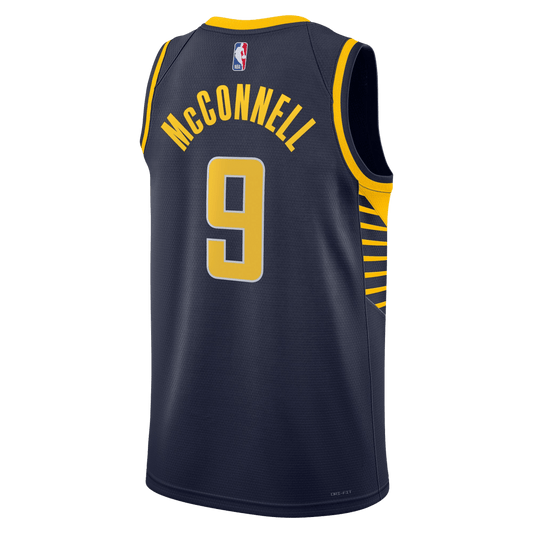 T.J. McConnell 9 Indiana Pacers Navy Icon Jersey - Elite Zone Sports