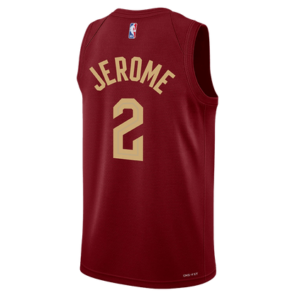 Ty Jerome 2 Cleveland Cavaliers Burgundy Icon Jersey - Elite Zone Sports