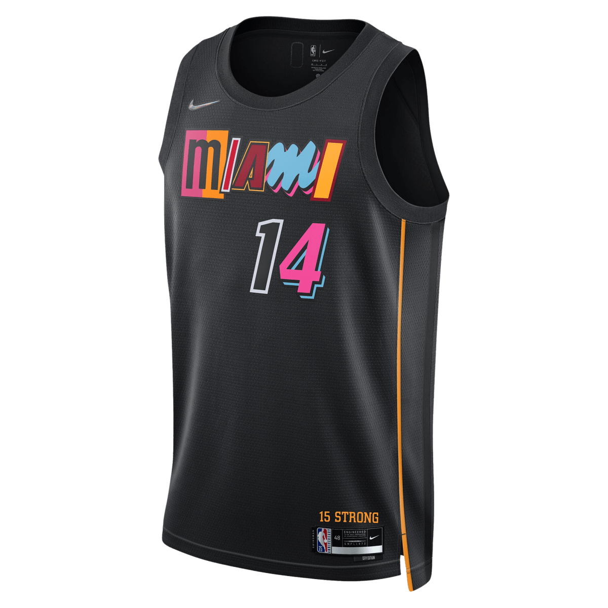 Tyler Herro 14 Miami Heat Black Mashup Jersey - Elite Zone Sports