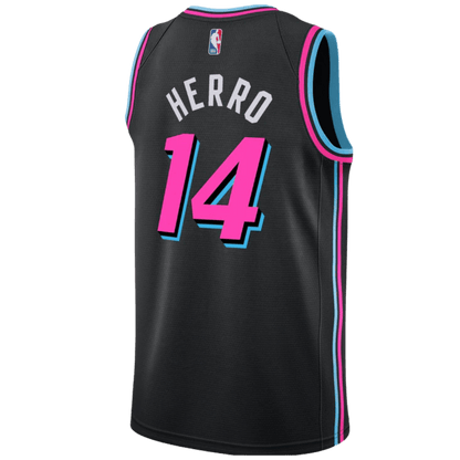 Tyler Herro 14 Miami Heat Black Vice Nights Jersey - Elite Zone Sports