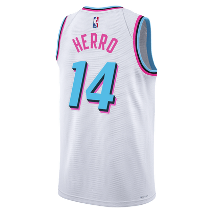 Tyler Herro 14 Miami Heat White City Edition Jersey - Elite Zone Sports