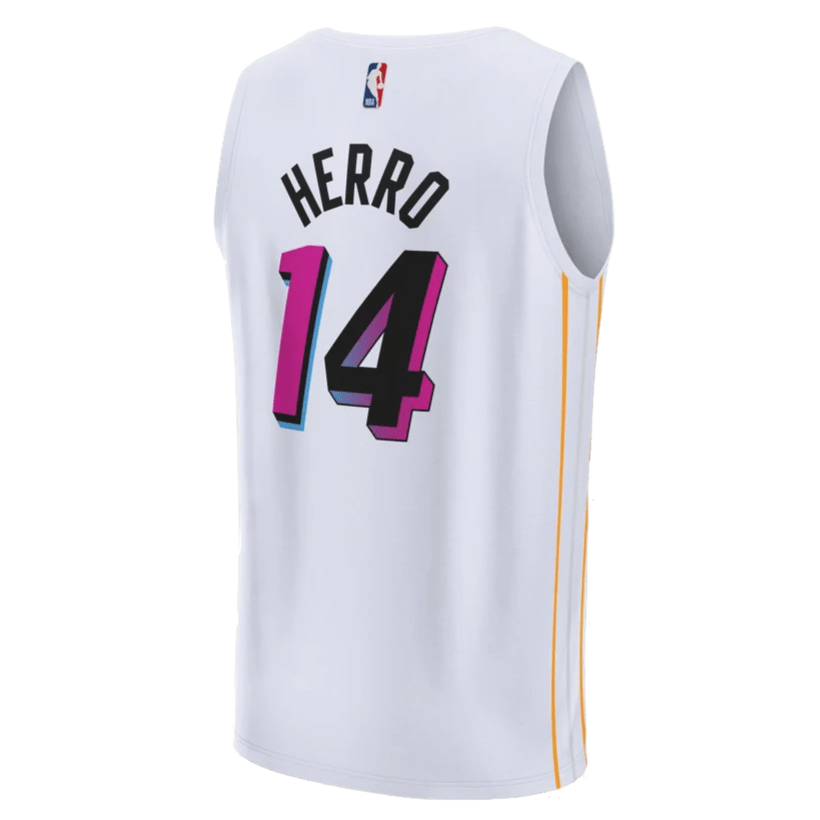Tyler Herro 14 Miami Heat White Mashup Jersey - Elite Zone Sports