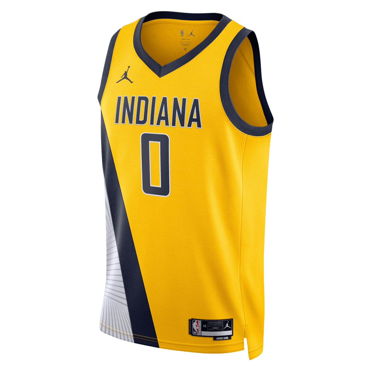 Tyrese Haliburton 0 Indiana Pacers Gold Statement Jersey - Elite Zone Sports