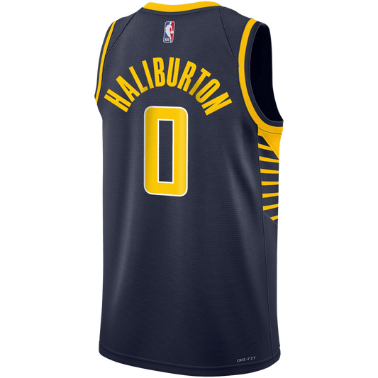 Tyrese Haliburton 0 Indiana Pacers Navy Icon Jersey - Elite Zone Sports