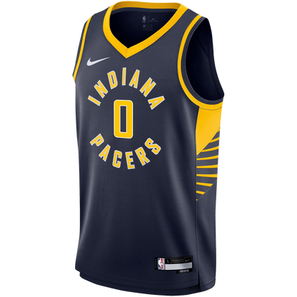 Tyrese Haliburton 0 Indiana Pacers Navy Icon Jersey - Elite Zone Sports