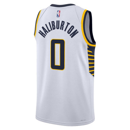 Tyrese Haliburton 0 Indiana Pacers White Association Jersey - Elite Zone Sports