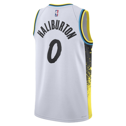 Tyrese Haliburton 0 Indiana Pacers White City Edition Jersey - Elite Zone Sports