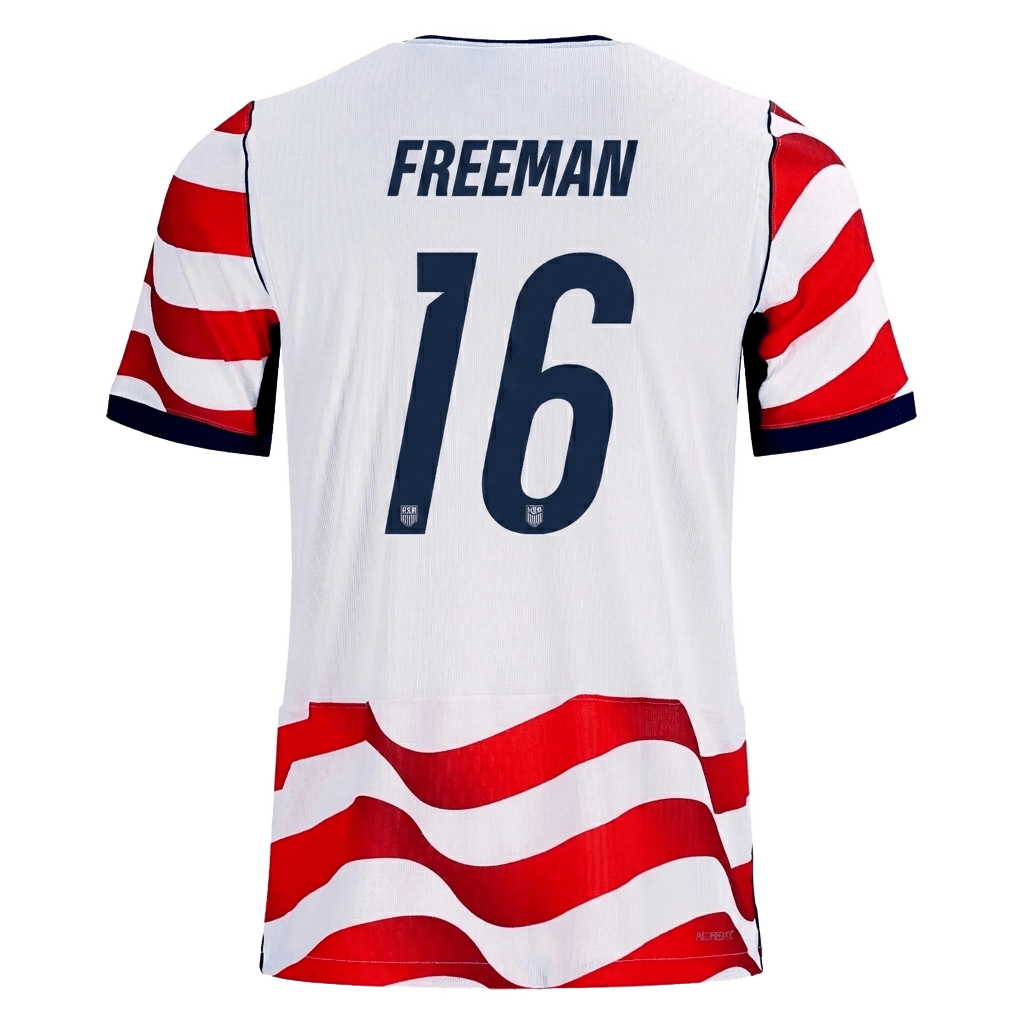 USA 2026 Home Jersey Alex Freeman 16 - Elite Zone Sports