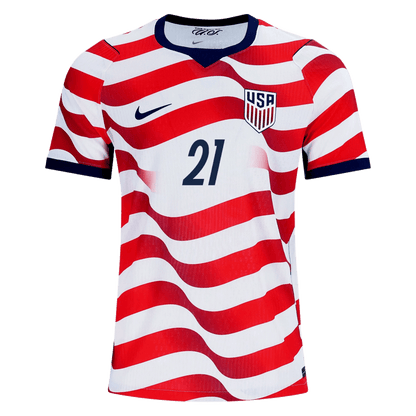 USA 2026 Home Jersey Timothy Weah 21 - Elite Zone Sports