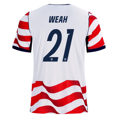 USA 2026 Home Jersey Timothy Weah 21 - Elite Zone Sports
