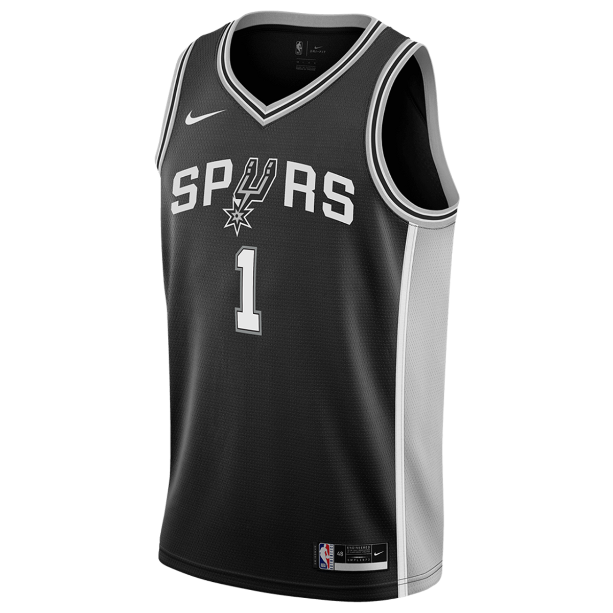Victor Wembanyama 1 San Antonio Spurs Black Icon Jersey - Elite Zone Sports