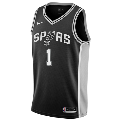 Victor Wembanyama 1 San Antonio Spurs Black Icon Jersey - Elite Zone Sports