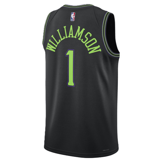 Zion Williamson 1 New Orleans Pelicans Black 2025/26 City Edition Jersey - Elite Zone Sports