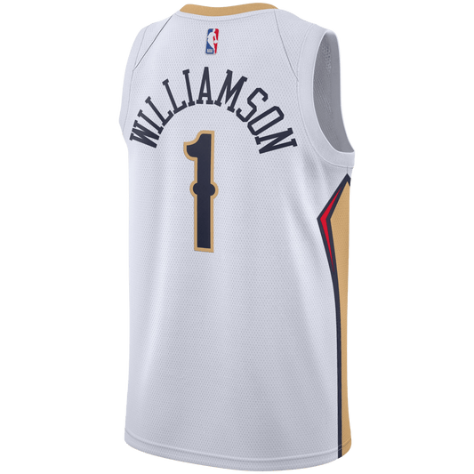 Zion Williamson 1 New Orleans Pelicans White Association Jersey - Elite Zone Sports